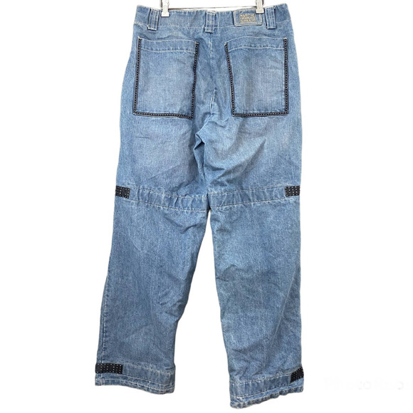 Marithe Francois Girbaud Jeans Vintage Y2K Oversized Cargo Denim Size 36 - Picture 2 of 14